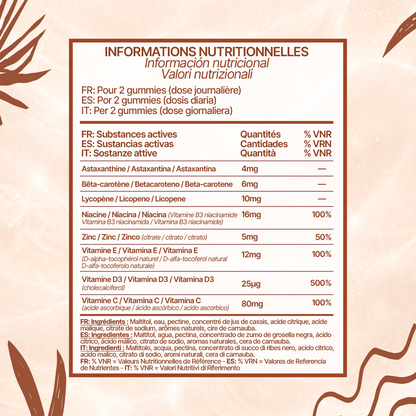 Gummies Accélérateur de Bronzage