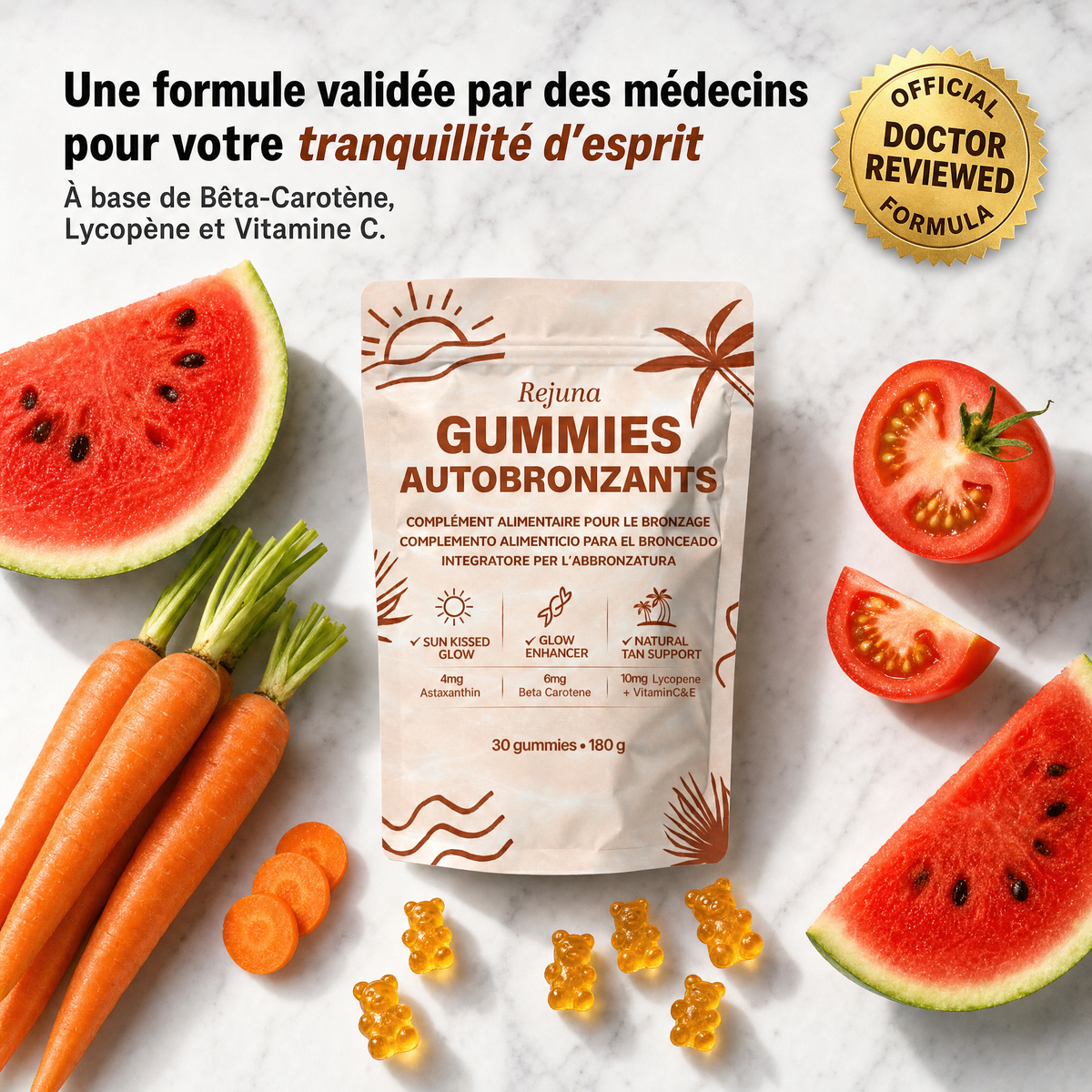 Gummies Teint Hâlé — Bonne Mine Toute l’Année